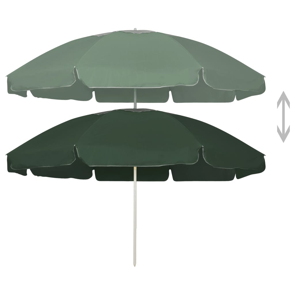 Ombrellone da Spiaggia Verde 240 cm | homemem39