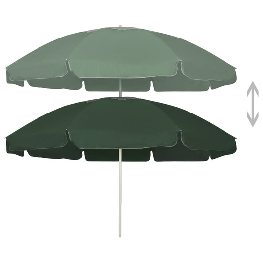 Ombrellone da Spiaggia Verde 240 cm | homemem39