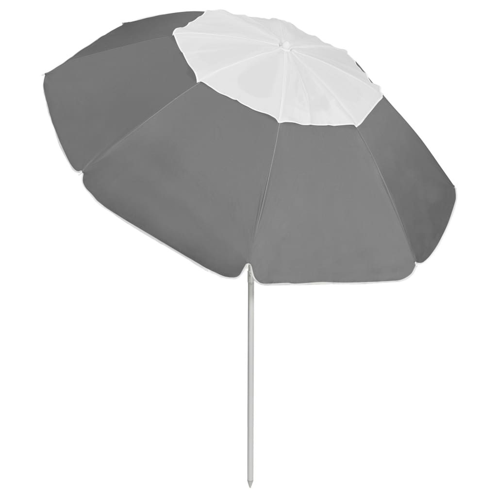 Ombrellone da Spiaggia Antracite 240 cm | homemem39