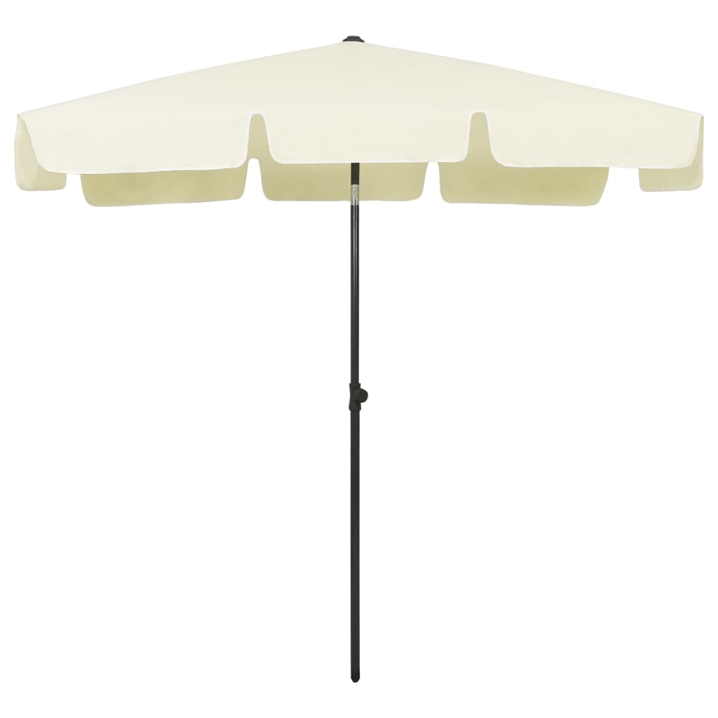 Ombrellone da Spiaggia Giallo Sabbia 200x125 cm - homemem39