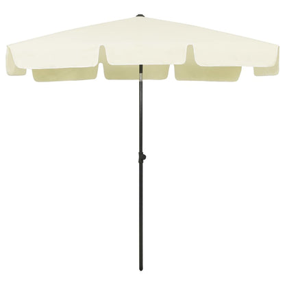 Ombrellone da Spiaggia Giallo Sabbia 200x125 cm - homemem39