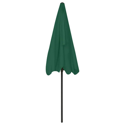 Ombrellone da Spiaggia Verde 200x125 cm