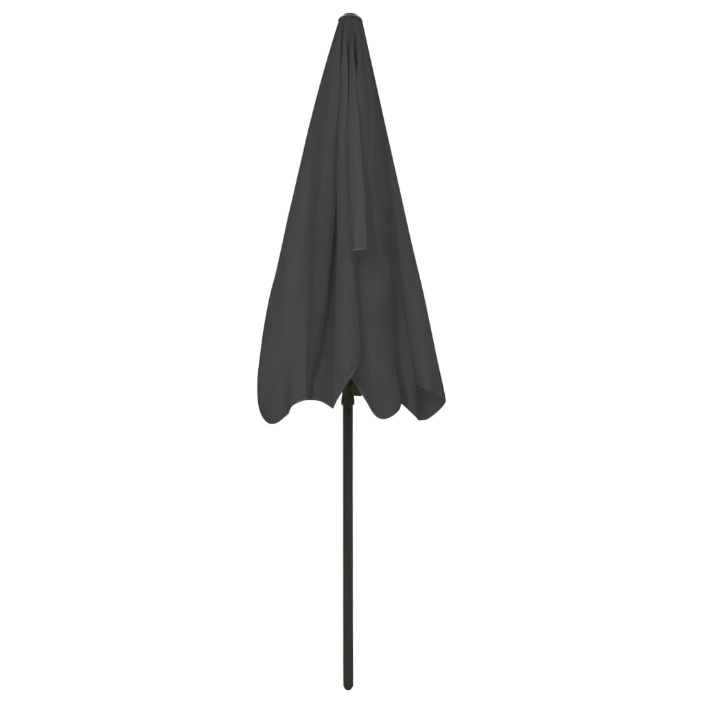 Ombrellone da Spiaggia Antracite 200x125 cm | homemem39