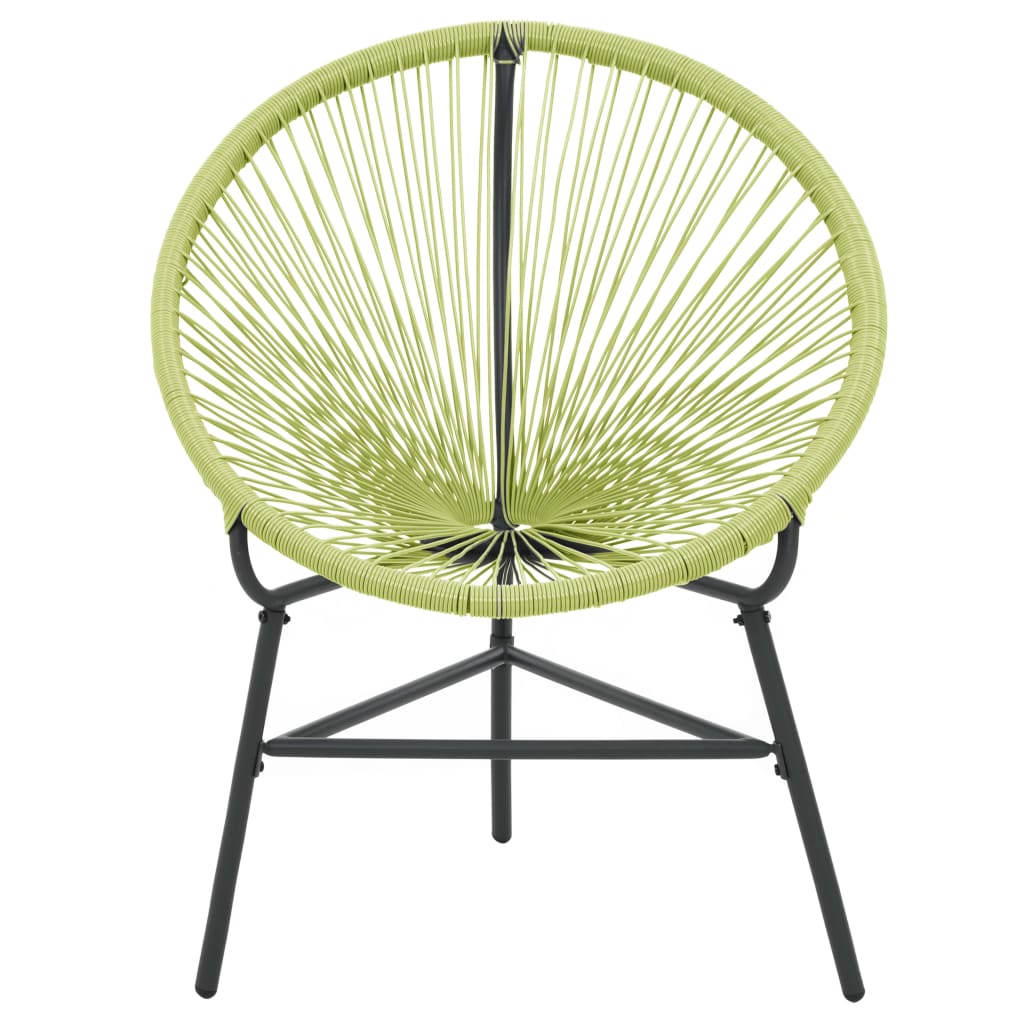 Sedia Acapulco da Giardino in Polyrattan Verde - homemem39