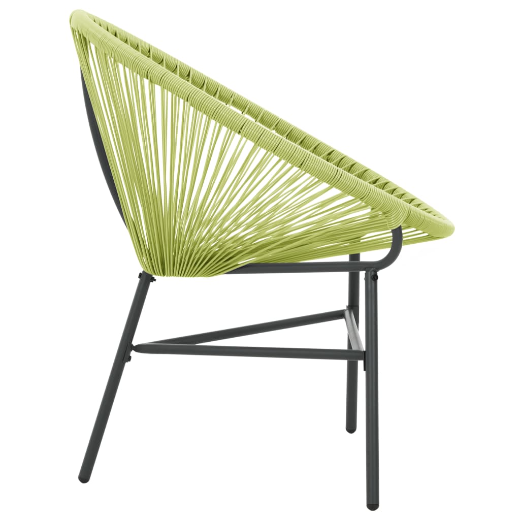 Sedia Acapulco da Giardino in Polyrattan Verde - homemem39