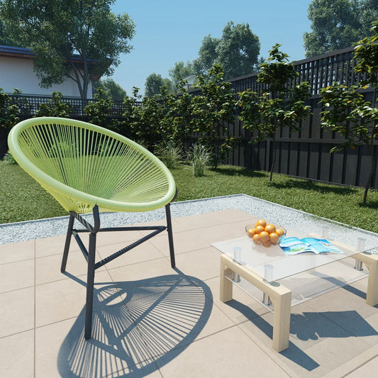 Sedia Acapulco da Giardino in Polyrattan Verde - homemem39