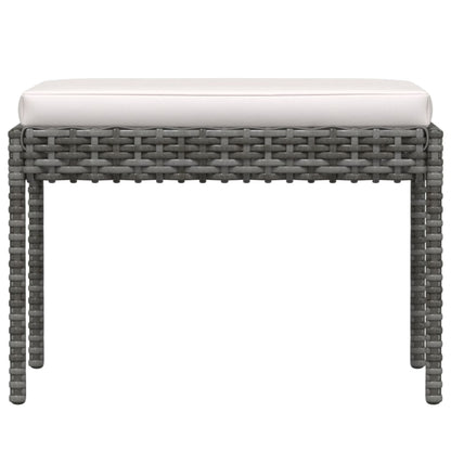 6-piece Garden Sofa Set with Gray Polyrattan Cushions