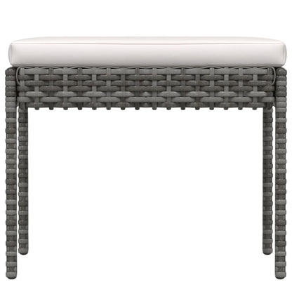6-piece Garden Sofa Set with Gray Polyrattan Cushions