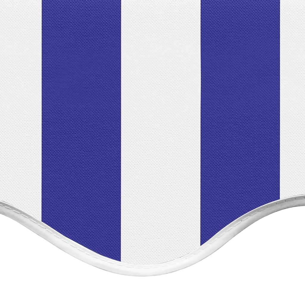 Tessuto di Ricambio per Tenda da Sole Blu e Bianco 4x3,5 m | homemem39