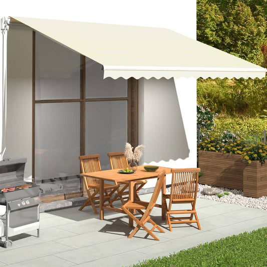 Tessuto di Ricambio per Tenda da Sole Crema 4,5x3,5 m | homemem39