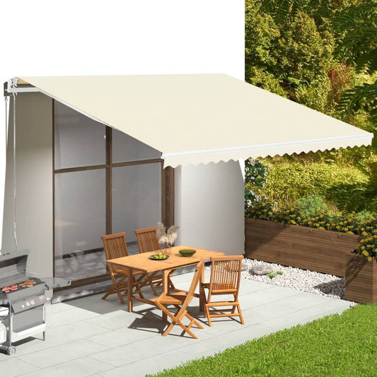 Tessuto di Ricambio per Tenda da Sole Crema 5x3,5 m | homemem39