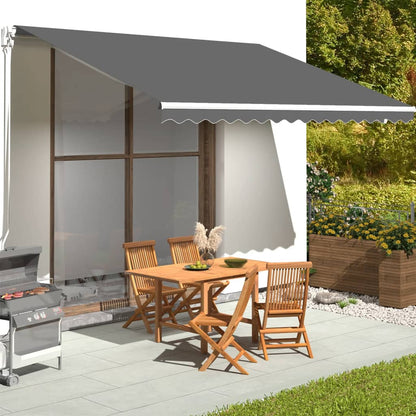 Tessuto di Ricambio per Tenda da Sole Antracite 4,5x3,5 m | homemem39
