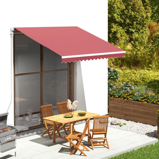 Tessuto di Ricambio per Tenda da Sole Rosso Borgogna 3x2,5 m | homemem39