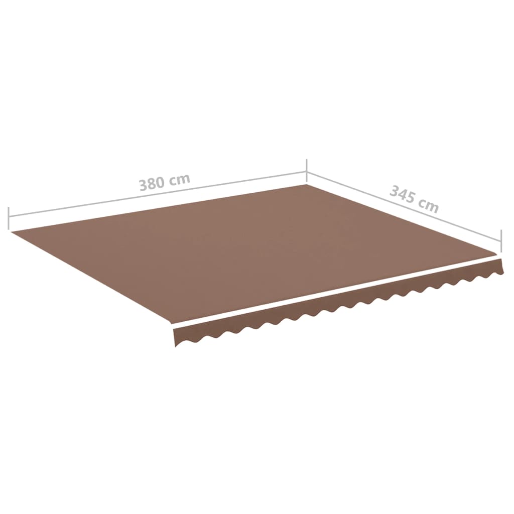 Tessuto di Ricambio per Tenda da Sole Marrone 4x3,5 m | homemem39