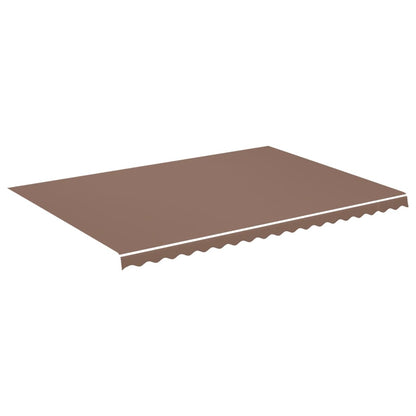 Tessuto di Ricambio per Tenda da Sole Marrone 5x3,5 m | homemem39