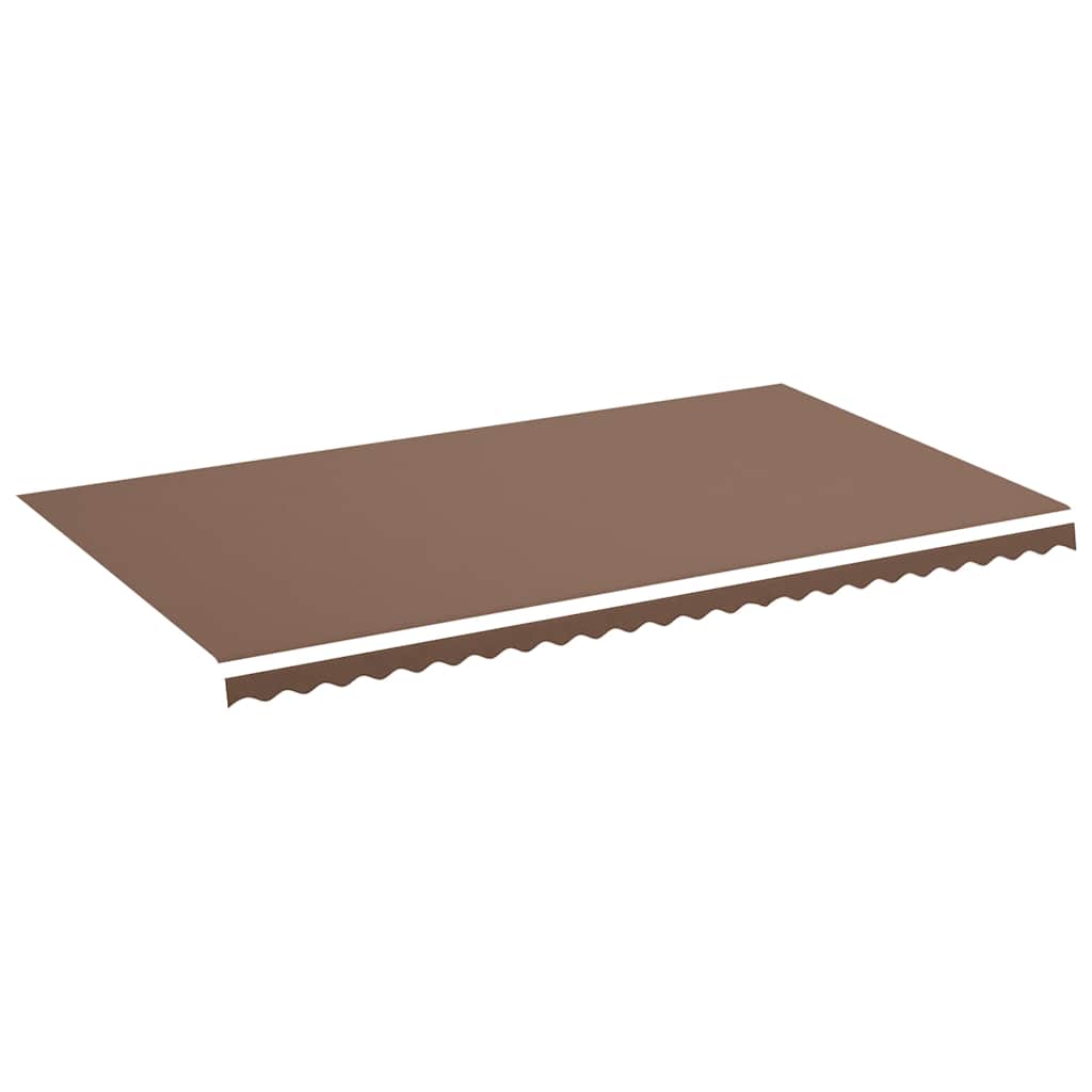 Tessuto di Ricambio per Tenda da Sole Marrone 600x350 cm Poliestere