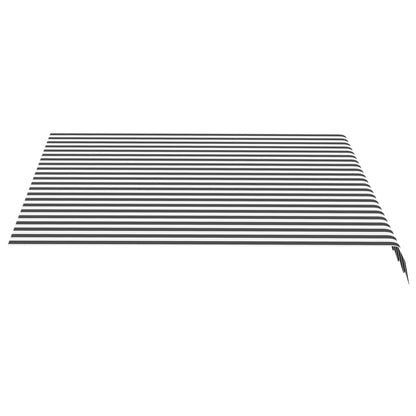 Tessuto di Ricambio per Tenda da Sole Antracite e Bianco 3x2,5m | homemem39