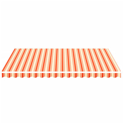 Tessuto di Ricambio per Tenda da Sole Giallo e Arancione 4x3 m Poliestere | homemem39
