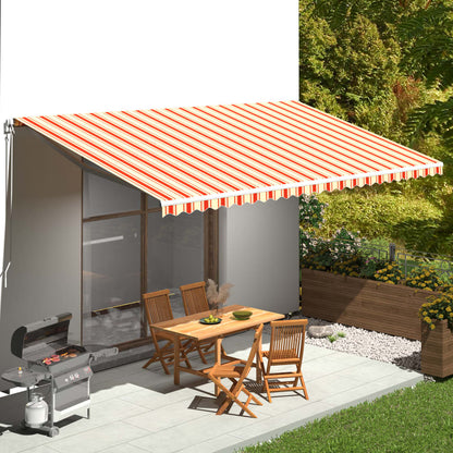 Tessuto di Ricambio per Tenda da Sole Giallo e Arancio 6x3,5 m - homemem39