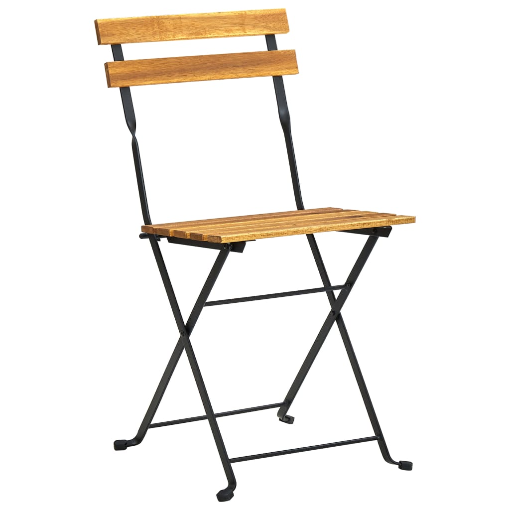 Set da Bistrot 3 pz Pieghevole in Legno Massello di Acacia | homemem39