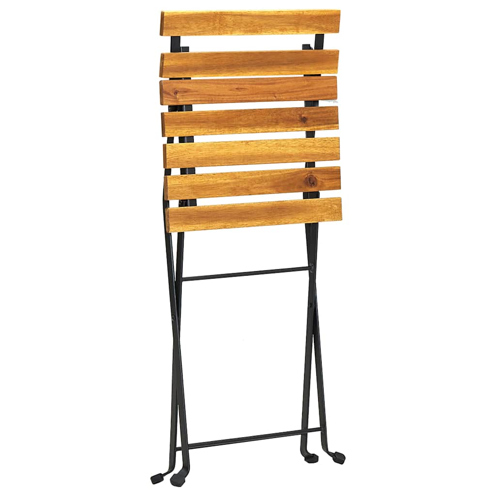 Set da Bistrot 3 pz Pieghevole in Legno Massello di Acacia | homemem39