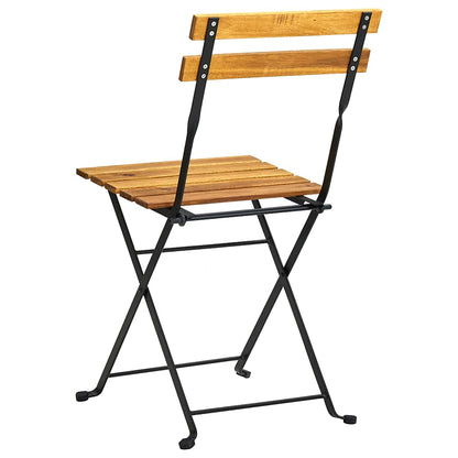 Set da Bistrot 3 pz Pieghevole in Legno Massello di Acacia | homemem39