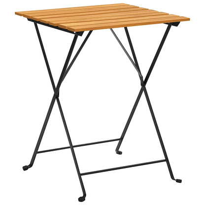 Set da Bistrot 3 pz Pieghevole in Legno Massello di Acacia | homemem39
