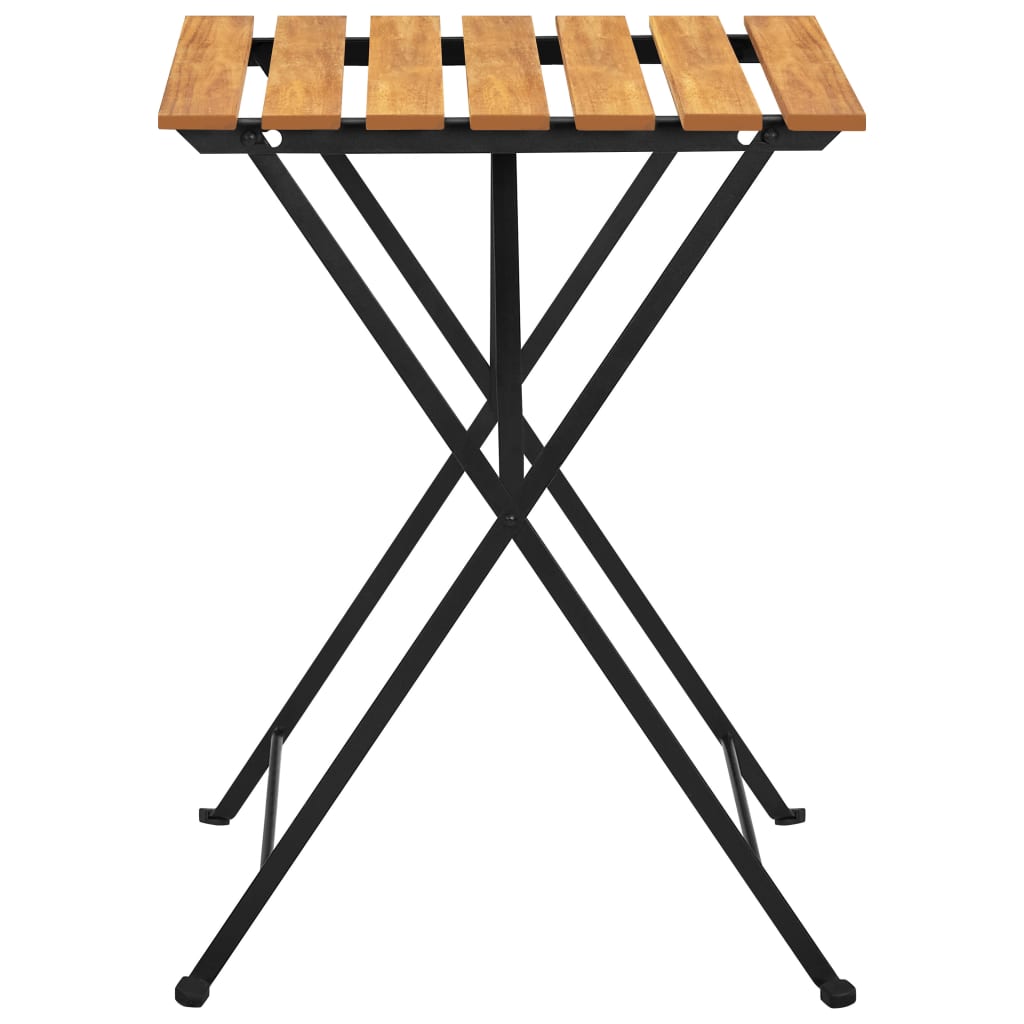 Set da Bistrot 3 pz Pieghevole in Legno Massello di Acacia | homemem39