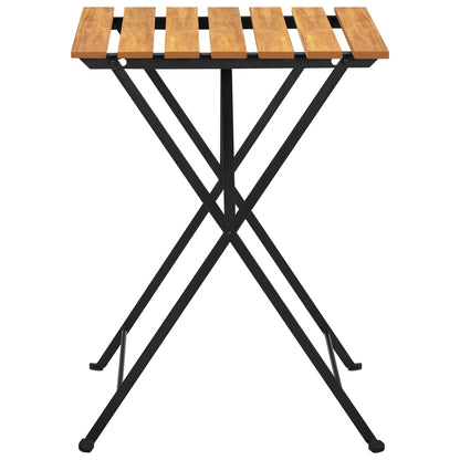 Set da Bistrot 3 pz Pieghevole in Legno Massello di Acacia | homemem39