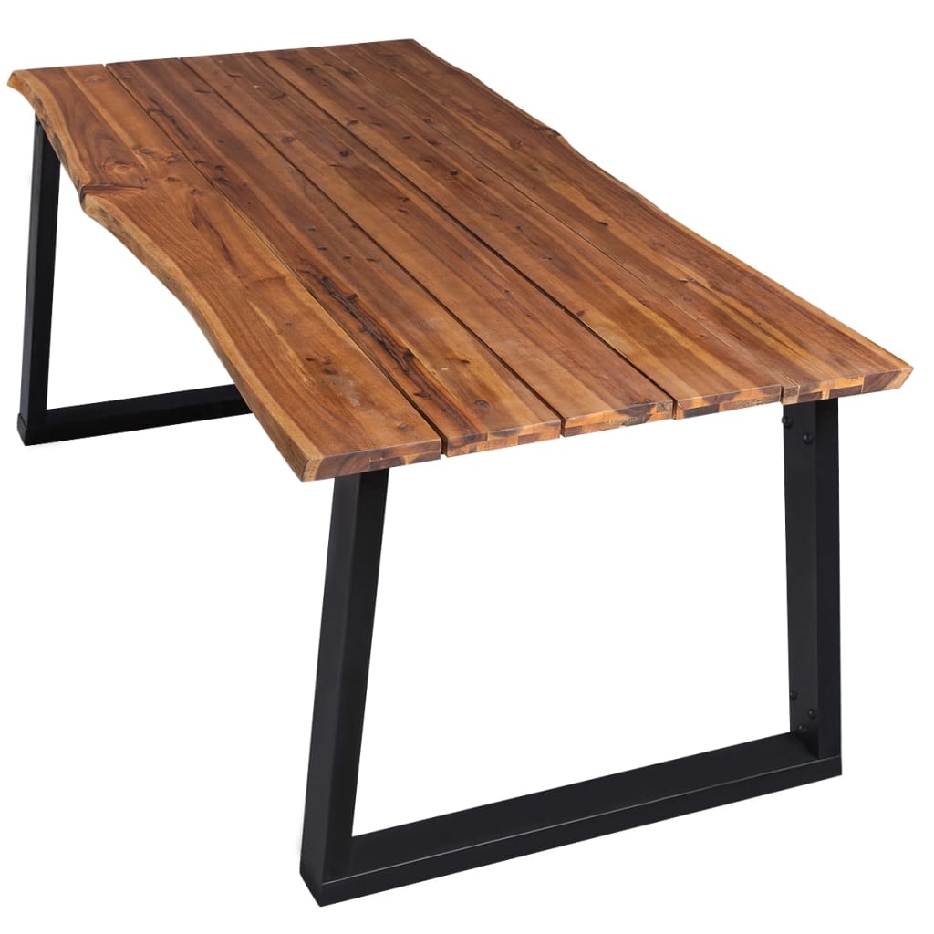 Tavolo da Pranzo 170x90x75 cm in Legno Massello Acacia | homemem39