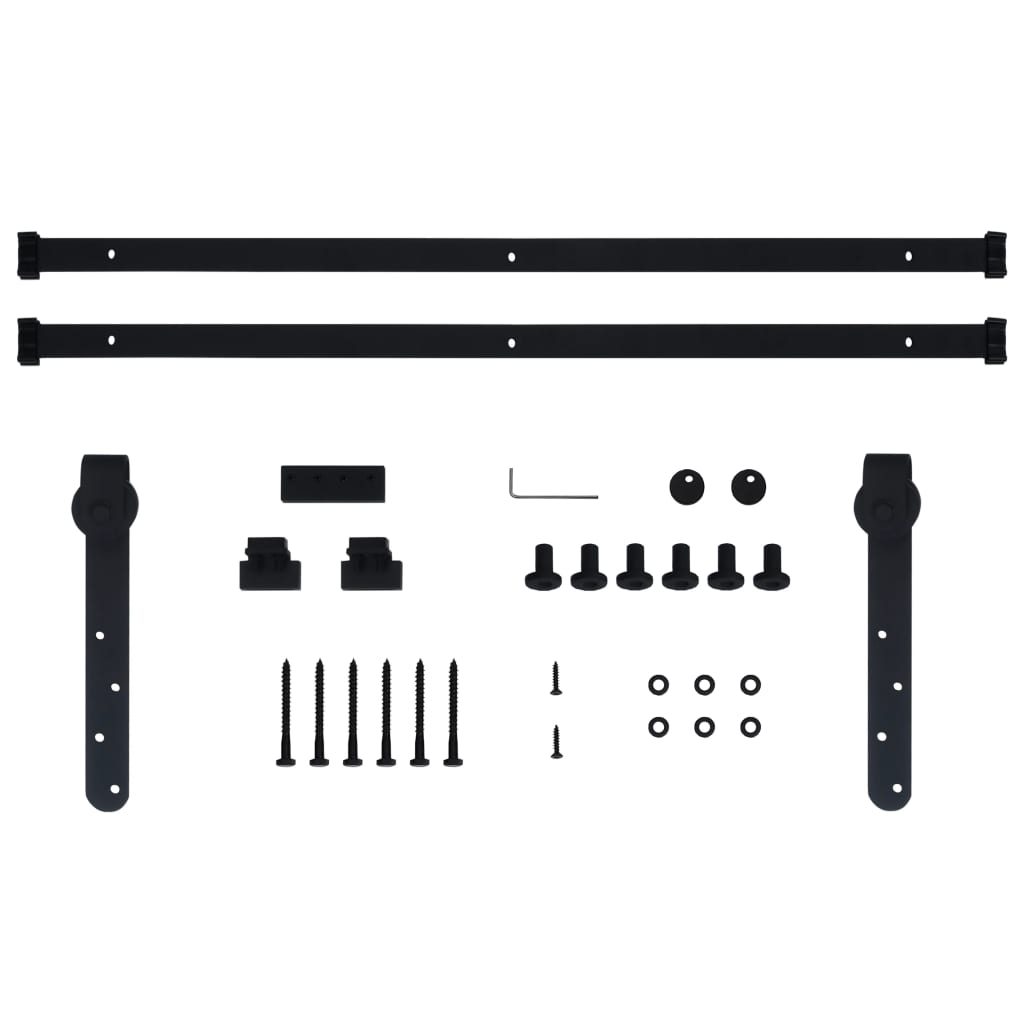 Kit Mini Anta Scorrevole Armadio in Acciaio al Carbonio 183 cm | homemem39