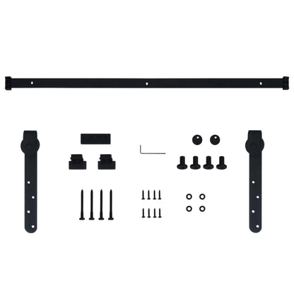 Kit Mini Anta Scorrevole Armadio in Acciaio al Carbonio 122 cm | homemem39