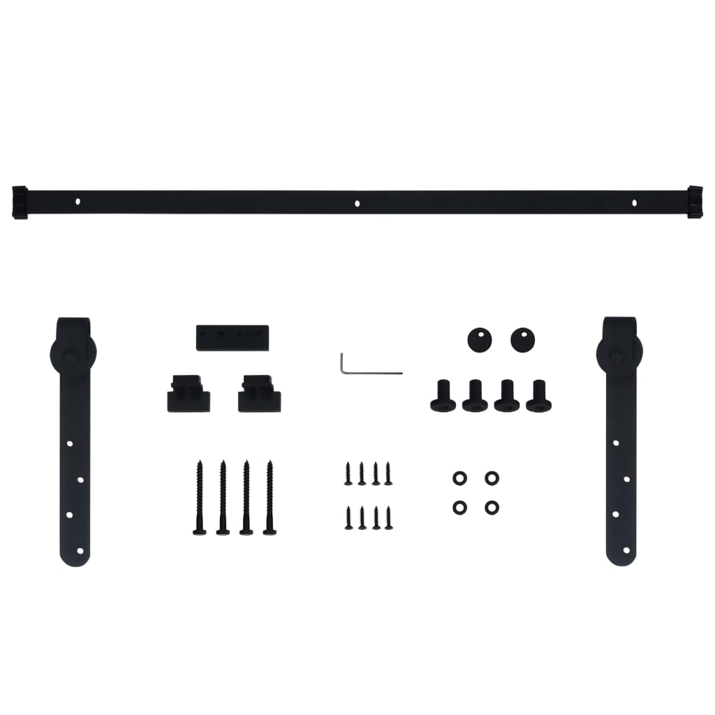 Kit Mini Anta Scorrevole Armadio in Acciaio al Carbonio 122 cm - homemem39
