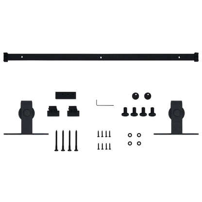 Kit Mini Anta Scorrevole Armadio in Acciaio al Carbonio 122 cm | homemem39