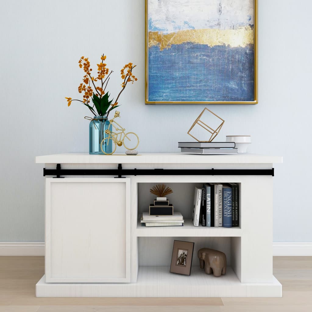 Kit Mini Anta Scorrevole Armadio in Acciaio al Carbonio 122 cm - homemem39