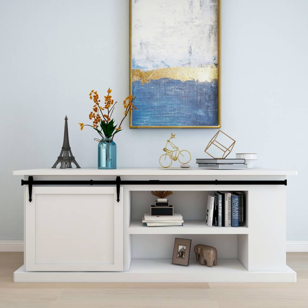 Kit Mini Anta Scorrevole Armadio in Acciaio al Carbonio 200 cm - homemem39