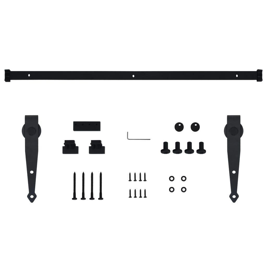 Kit Mini Anta Scorrevole Armadio in Acciaio al Carbonio 152 cm - homemem39