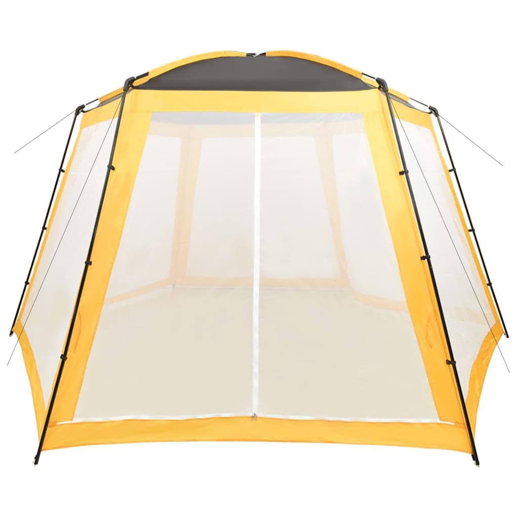 Tenda per Piscina in Tessuto 500x433x250 cm Gialla