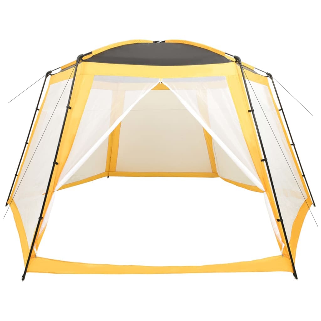 Tenda per Piscina in Tessuto 590x520x250 cm Gialla | homemem39
