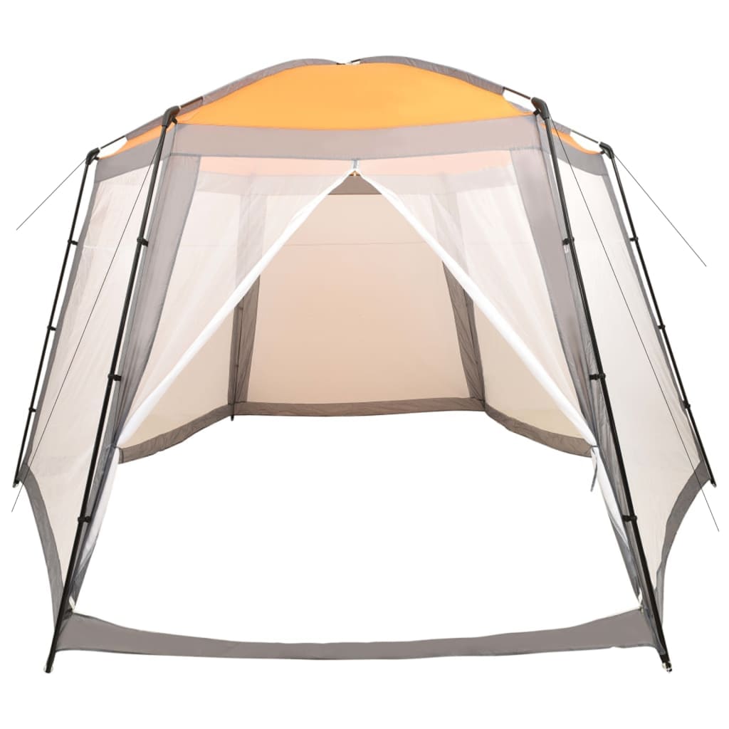 Tenda per Piscina in Tessuto 500x433x250 cm Grigia | homemem39