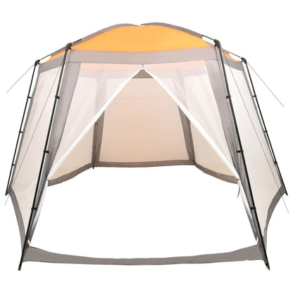 Tenda per Piscina in Tessuto 500x433x250 cm Grigia | homemem39