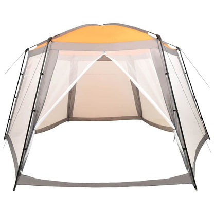 Tenda per Piscina in Tessuto 660x580x250 cm Grigia