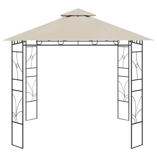 Gazebo 3x3x2,7 m Crema 160 g/m² - homemem39