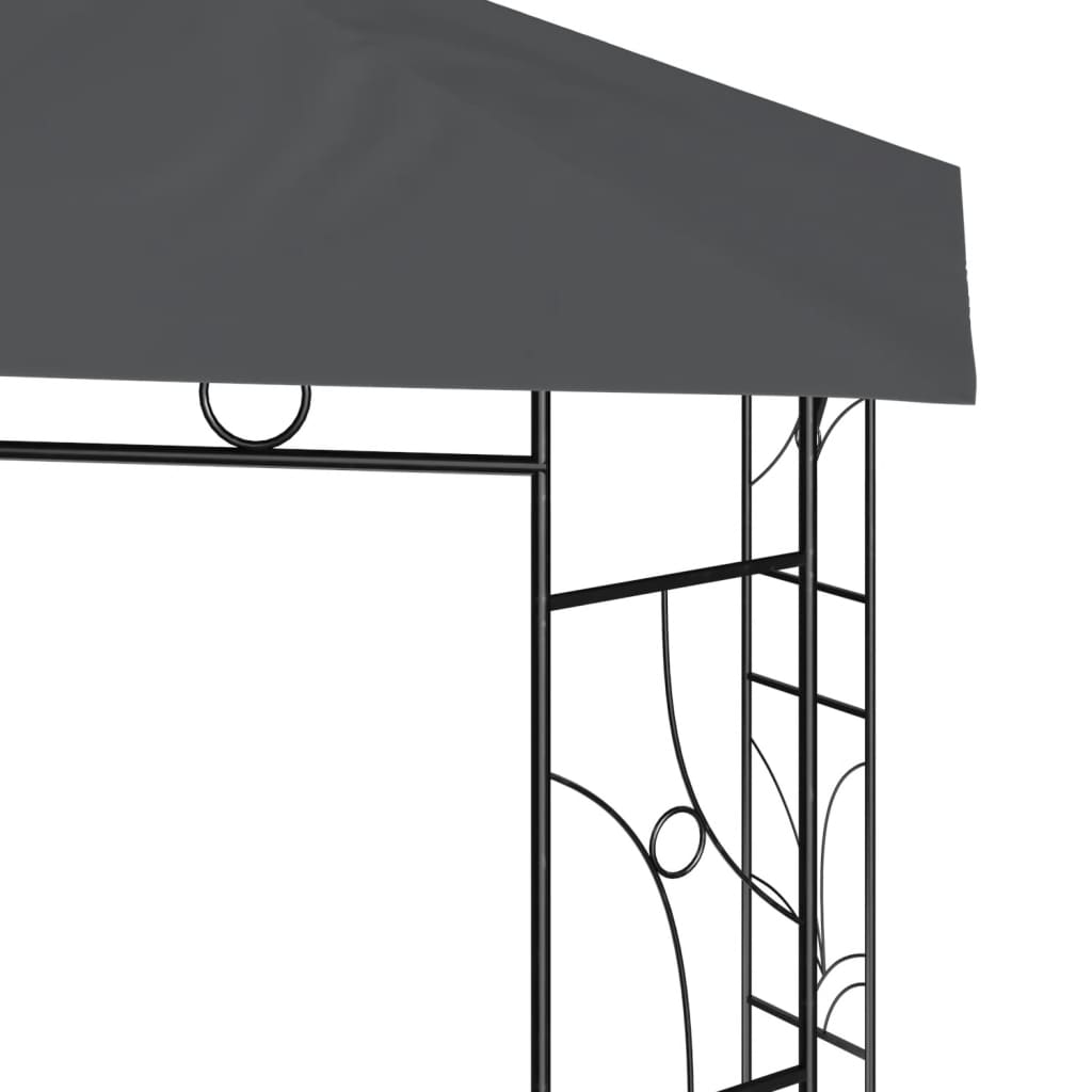 Gazebo 3x3x2,7 m Antracite 160 g/m² | homemem39
