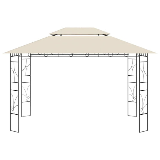 Gazebo 4x3x2,7 m Crema 160 g/m²