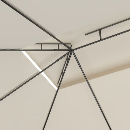 Gazebo 4x3x2,7 m Crema 160 g/m² | homemem39