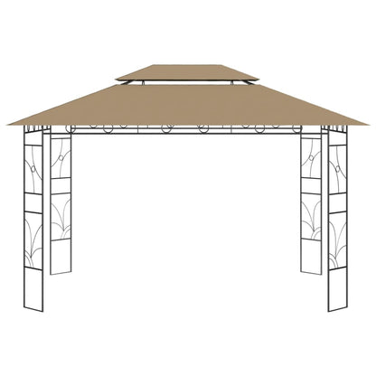 Gazebo 4x3x2,7 m Grigio Talpa 160 g/m²