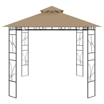 Gazebo 4x3x2,7 m Grigio Talpa 160 g/m²