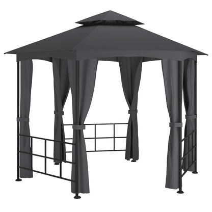Gazebo con Pareti Laterali 3,1x2,7 m Antracite | homemem39
