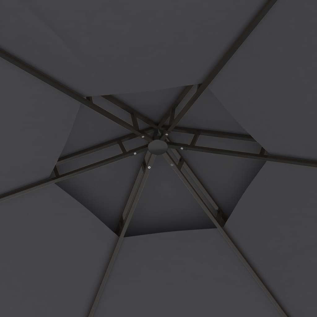 Gazebo con Pareti Laterali 3,1x2,7 m Antracite | homemem39